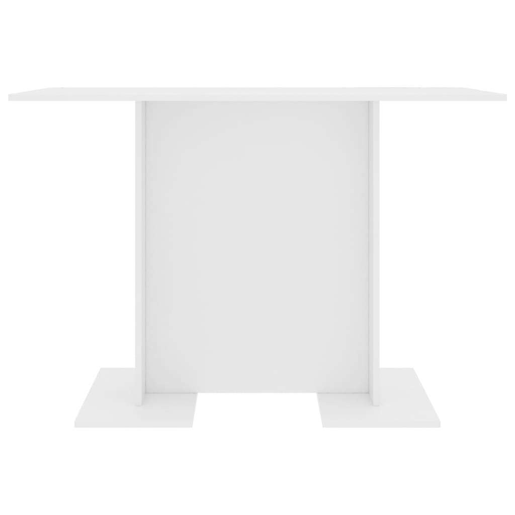 110x60x75 cm white wooden dining table