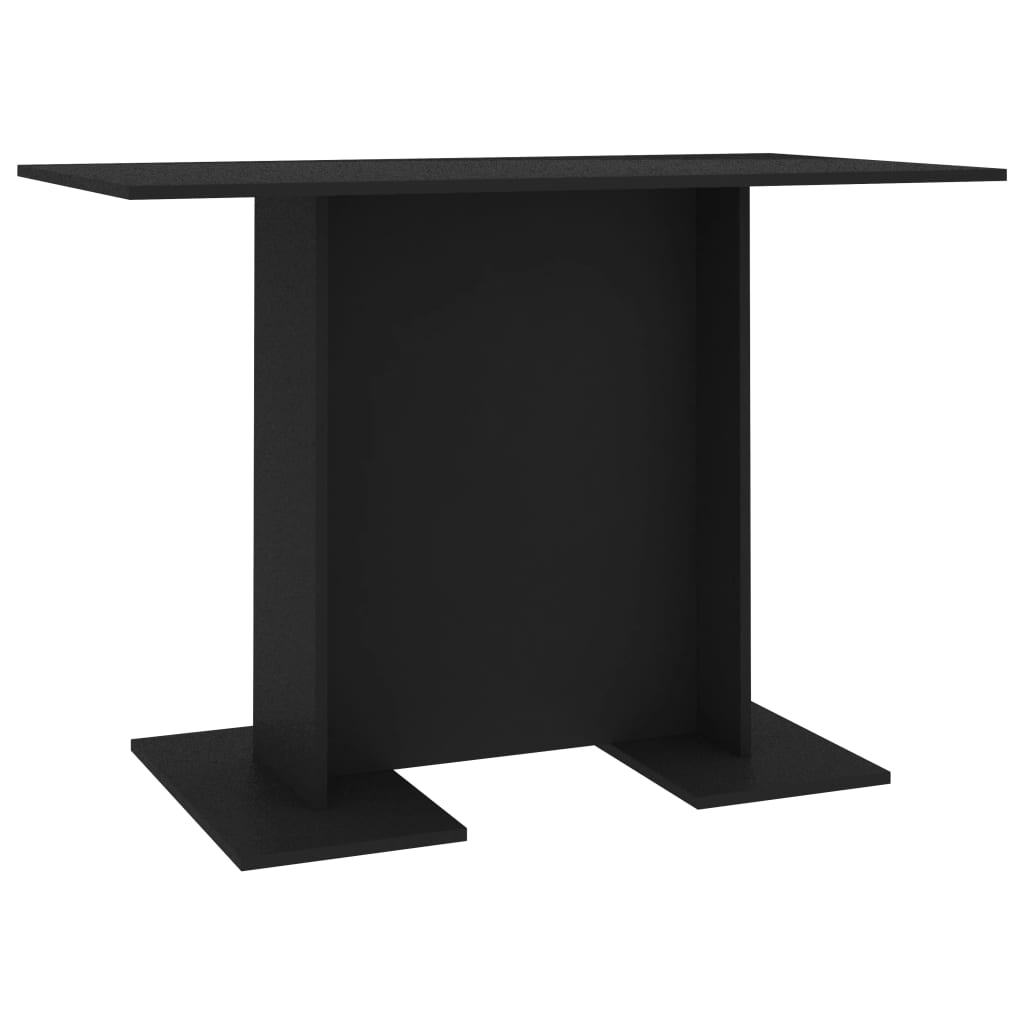 Mesa de comedor de madera negro 110x60x75 cm vidaXL