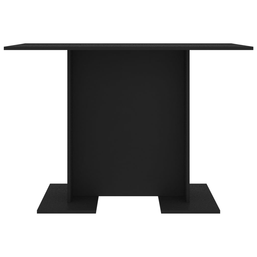 Mesa de comedor de madera negro 110x60x75 cm vidaXL