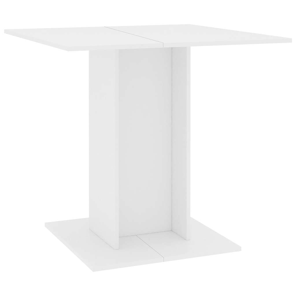 Mesa de comedor de madera blanco 80x80x75 cm vidaXL