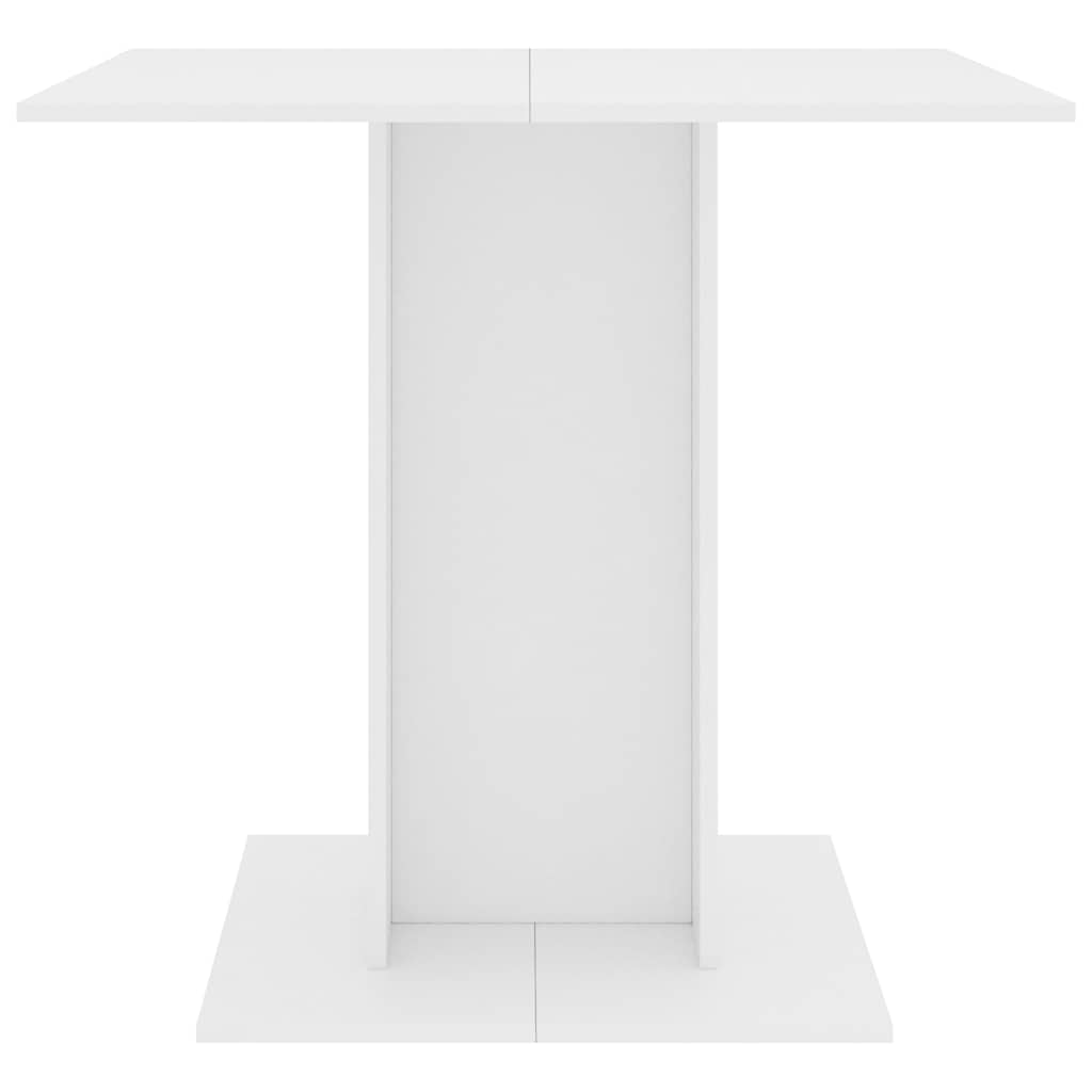 Mesa de comedor de madera blanco 80x80x75 cm vidaXL