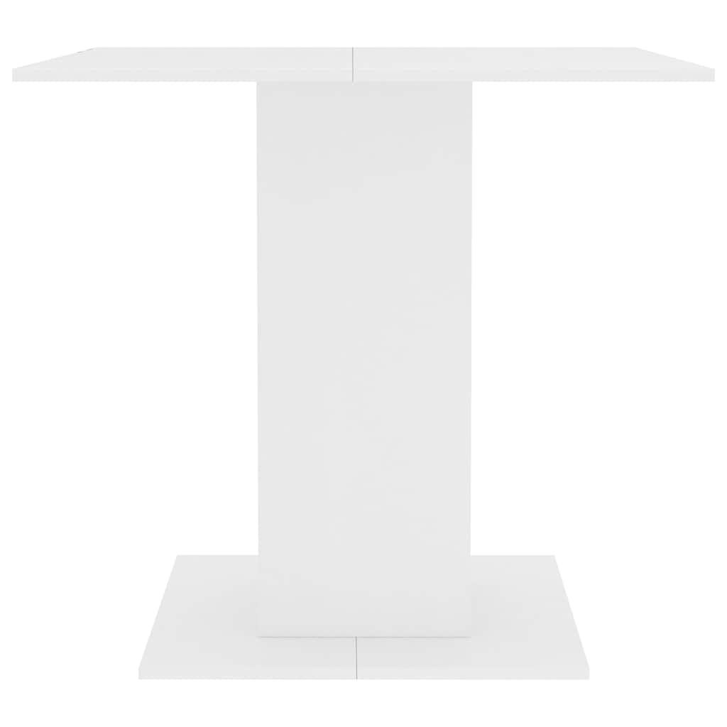 Mesa de comedor de madera blanco 80x80x75 cm vidaXL