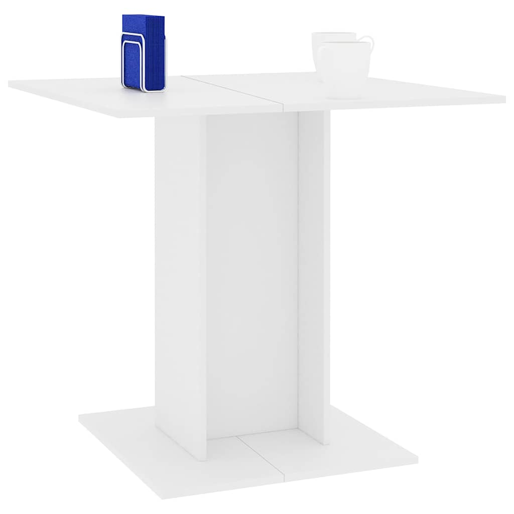 Mesa de comedor de madera blanco 80x80x75 cm vidaXL