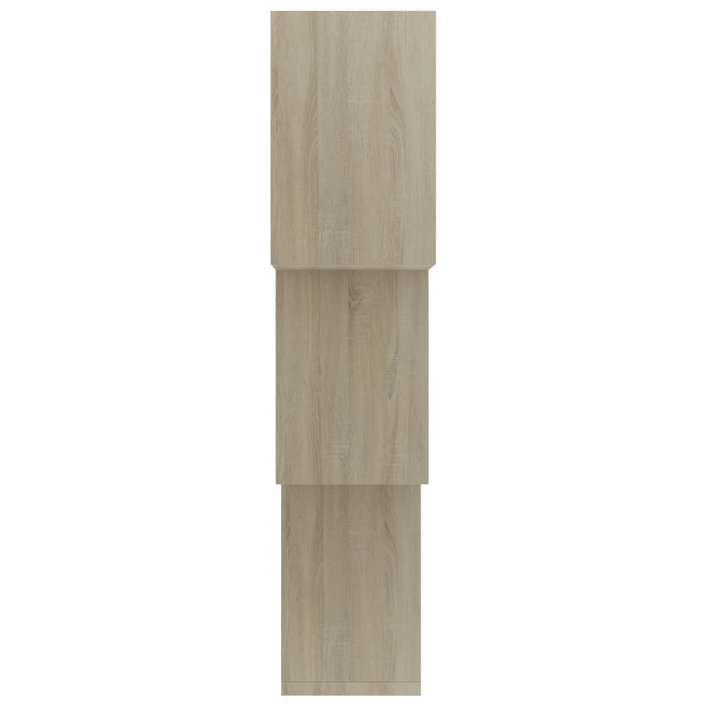 Estante de pared de cubo color roble 68x15x68cm vidaXL