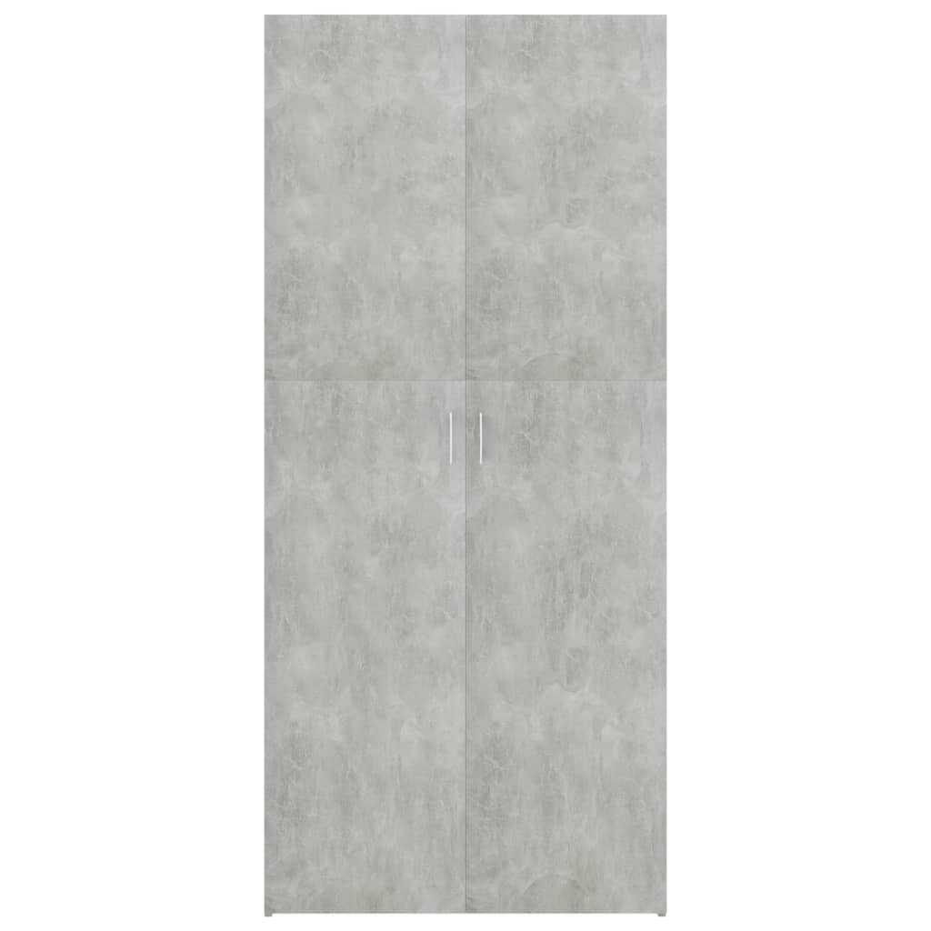 Mueble zapatero madera gris 80x35,5x180 cm - Vetonek