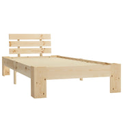 Vetonek Estructura de cama sin colchón madera maciza de pino 90x200 cm