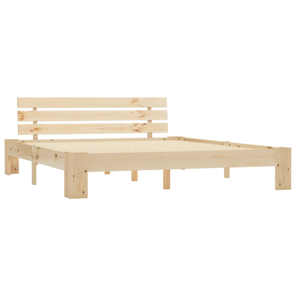 Estructura de cama sin colchón madera maciza de pino 180x200 cm vidaXL