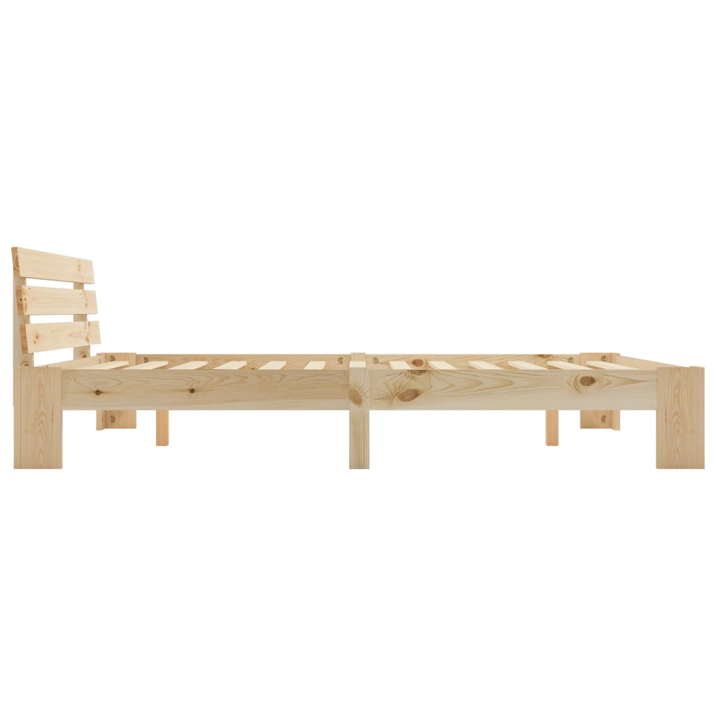 Estructura de cama sin colchón madera maciza de pino 180x200 cm - Vetonek