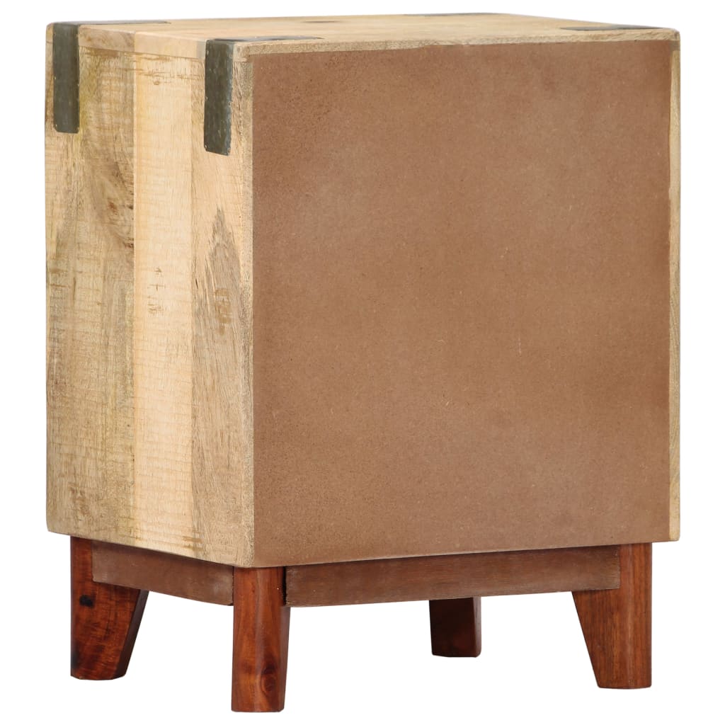 Night bedside table Maciza de Mango Rugosa 40x30x52 cm