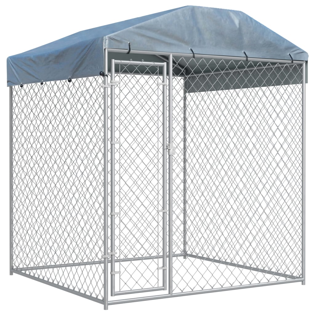 Vetonek Perrera de exterior con toldo 193x193x225 cm