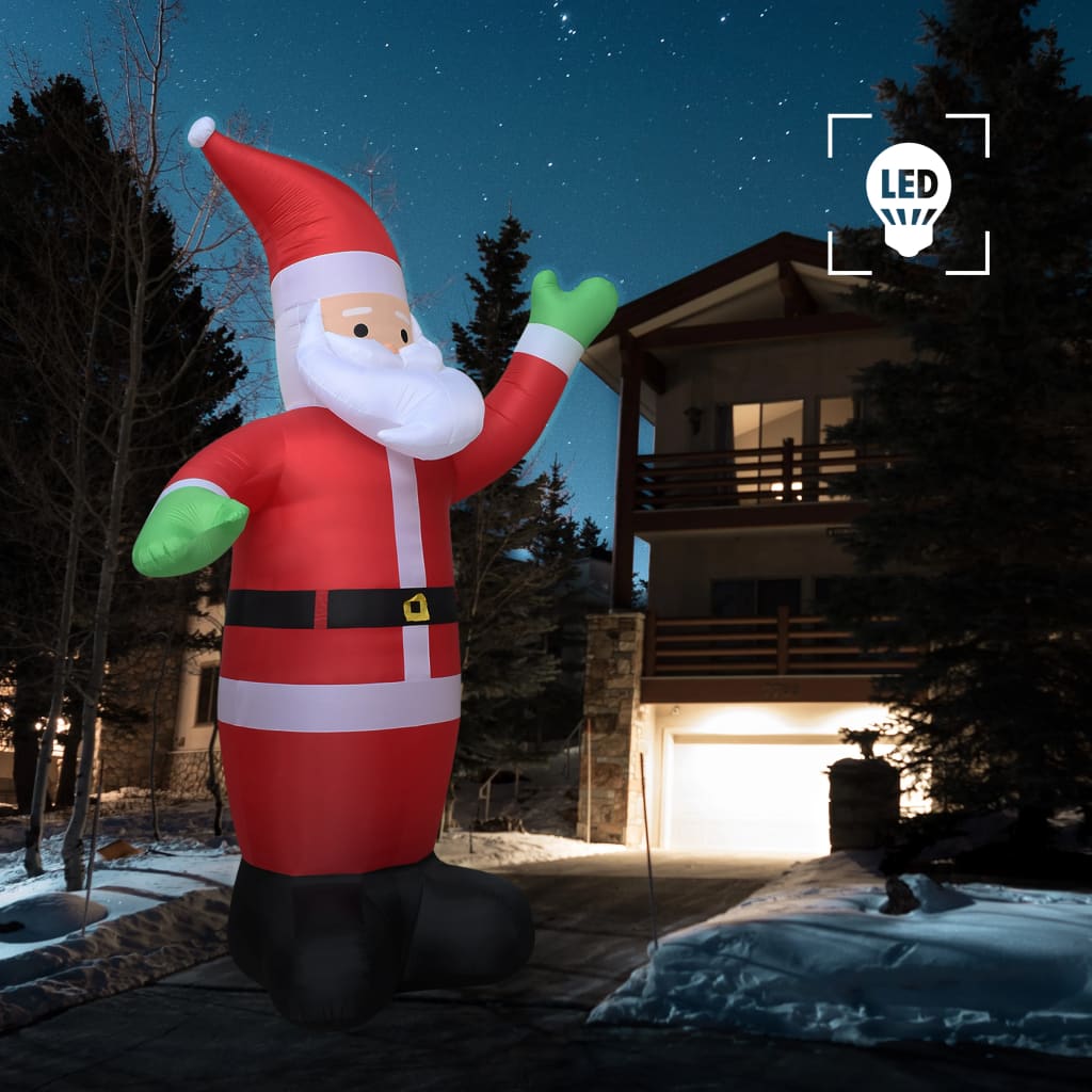 Vetonek Papá Noel inflable con luces LED IP20 600 cm XXL