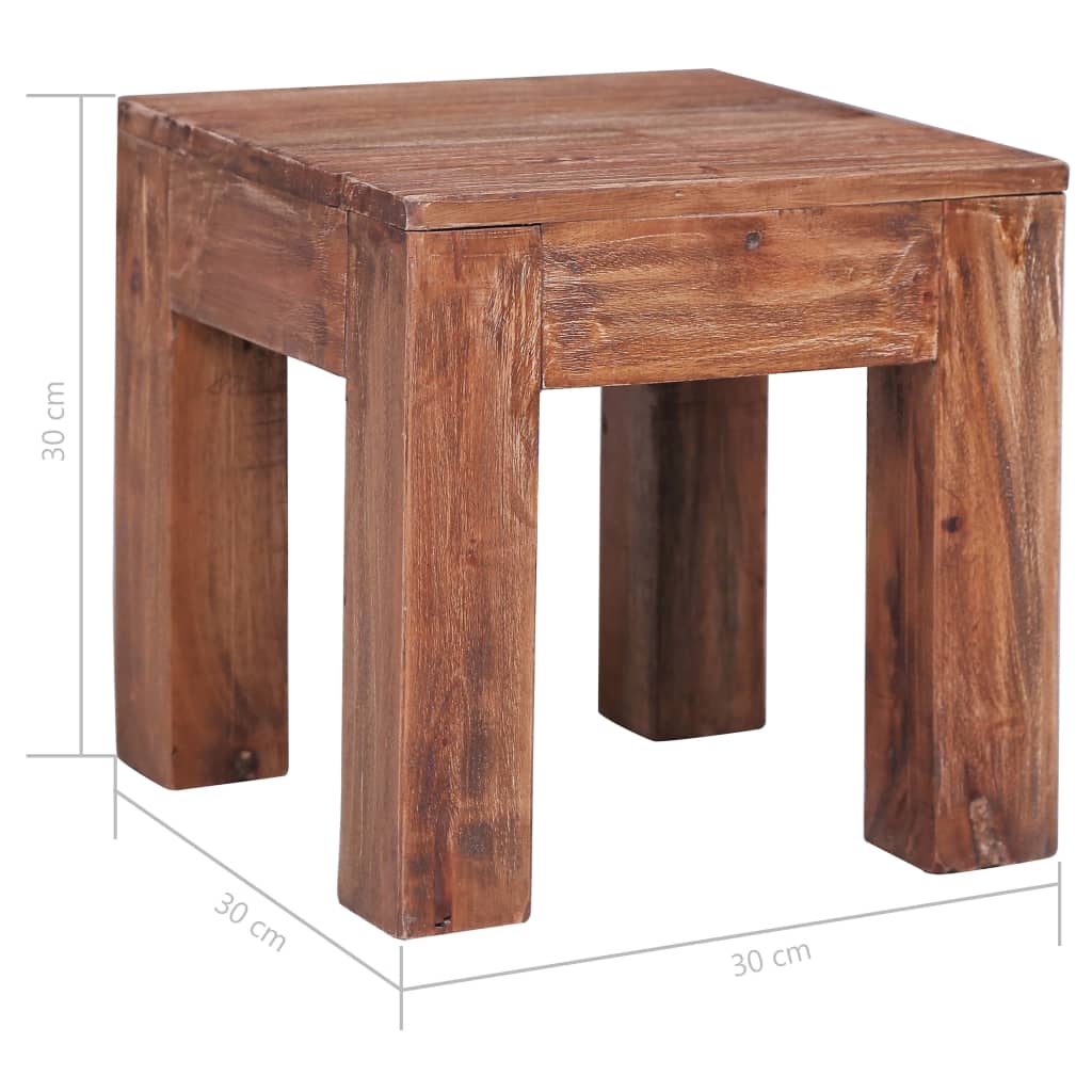 Molidity Center Wood Center Table 30x30x30 cm