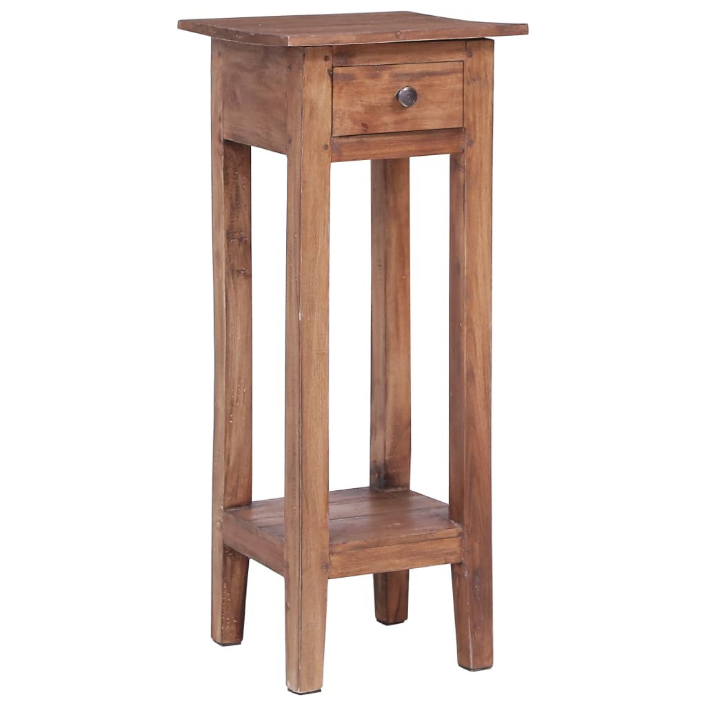 Vetonek Soporte para plantas madera maciza de caoba 30x30x75 cm