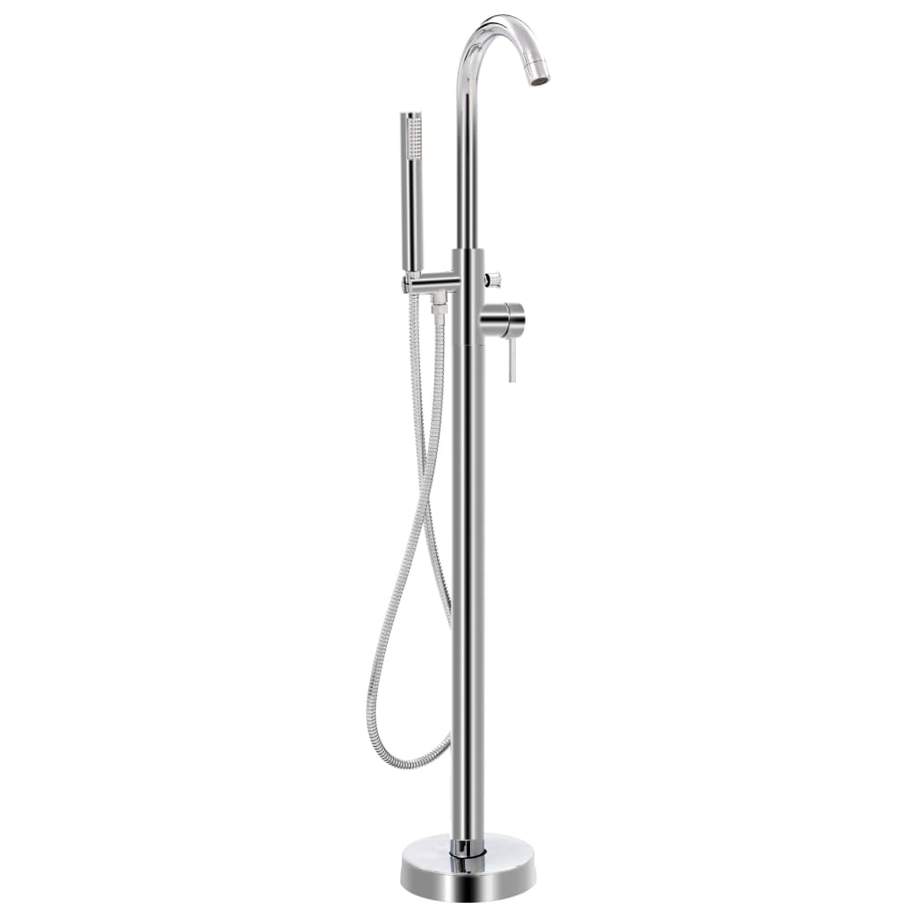 vidaXL Grifo para bañera de pie acero inoxidable 118,5 cm