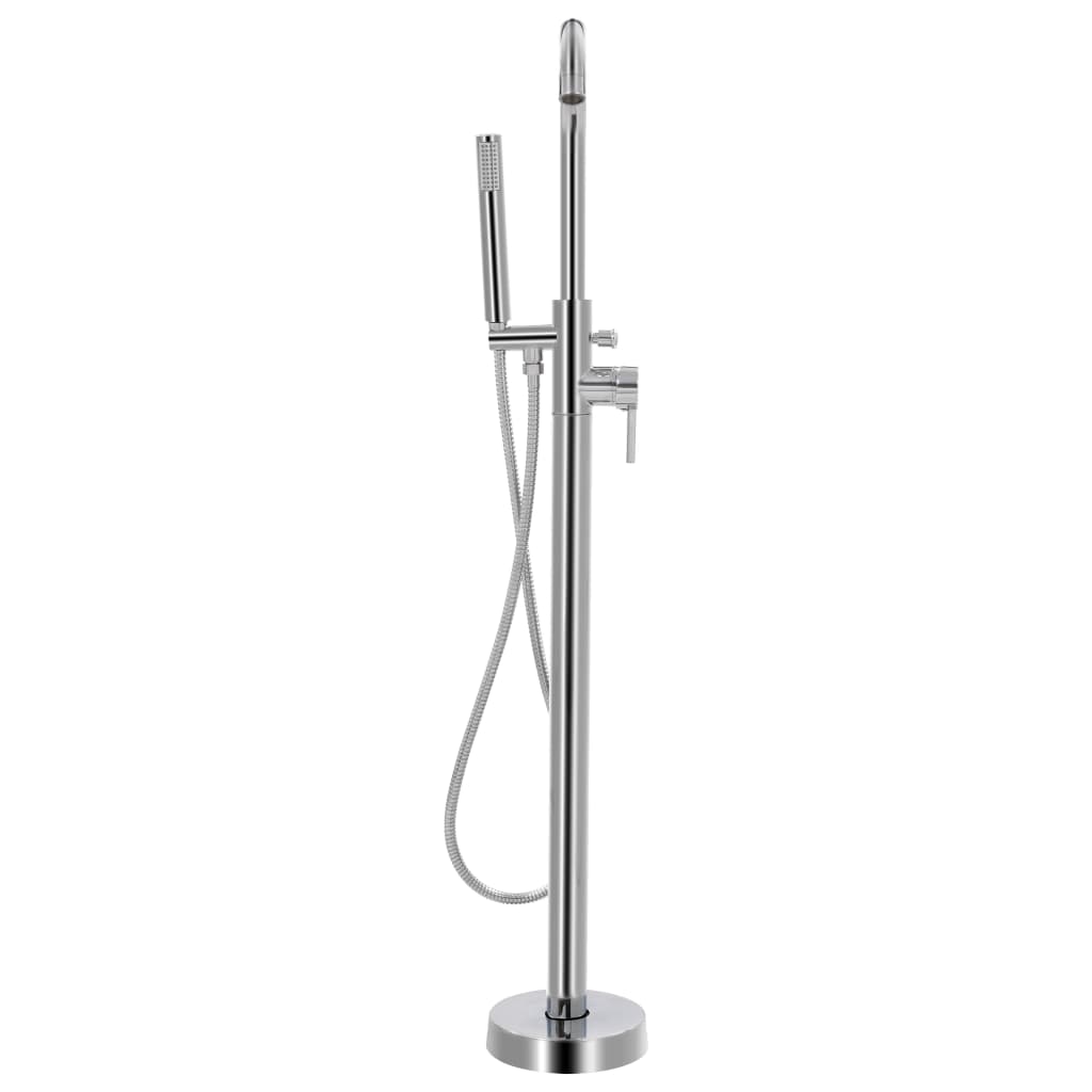 vidaXL Grifo para bañera de pie acero inoxidable 118,5 cm