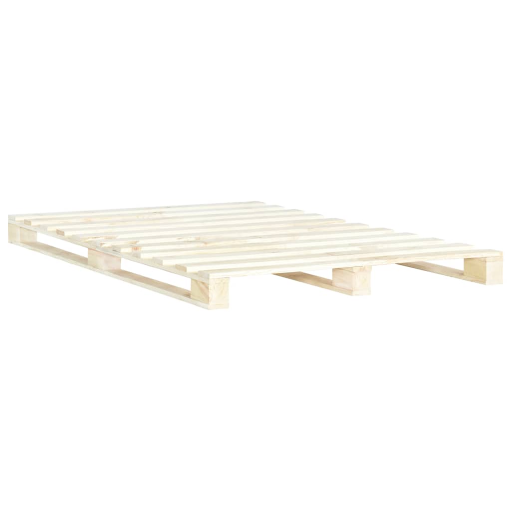 Estructura cama palets sin colchón madera maciza pino 140x200cm vidaXL