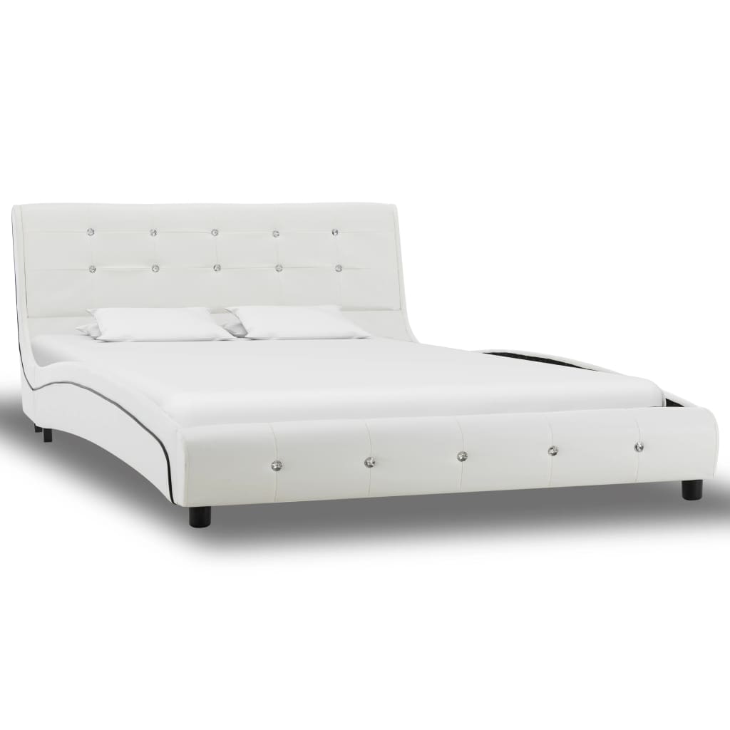 Cama Lifexl e colchão viscoelástico Couro sintético 120x200 cm