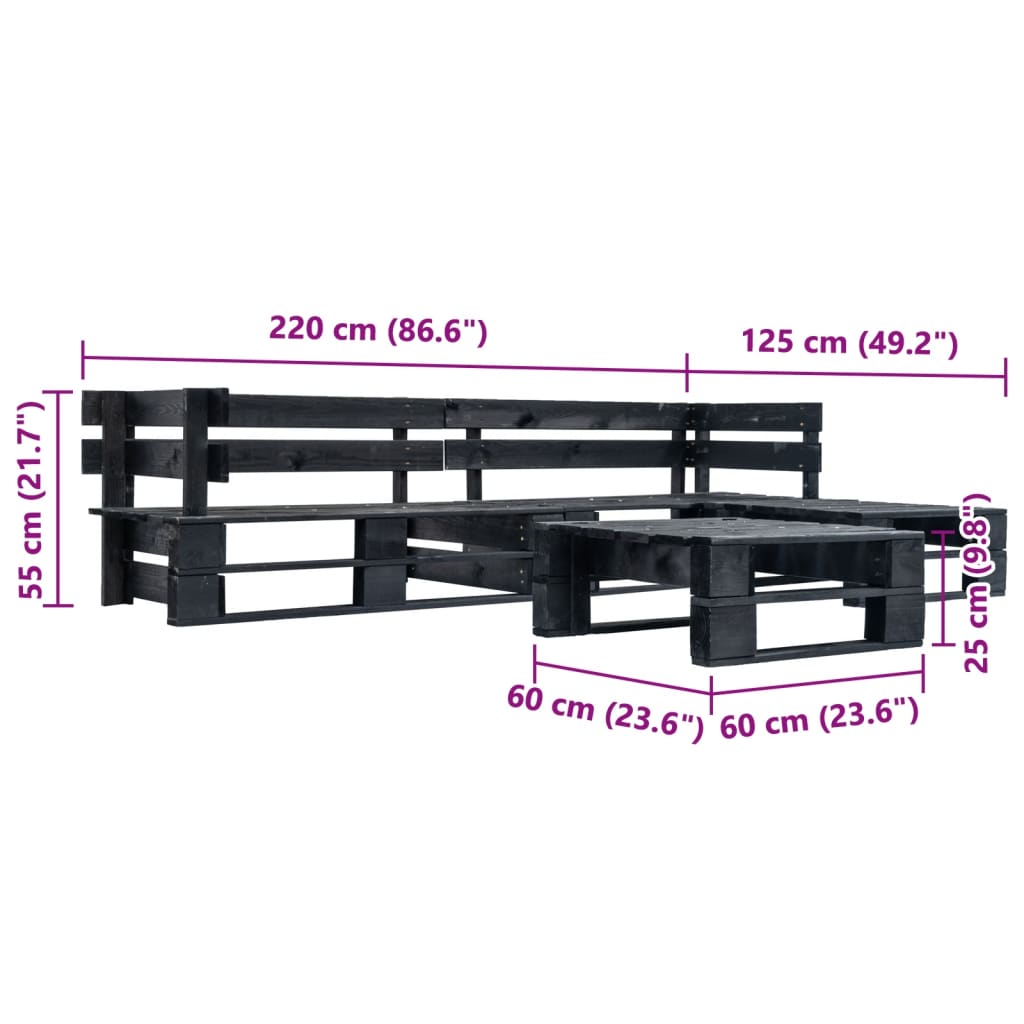 PALÉS FURIGNE POUR POUR JARDINE 4 PIÈCES BOOD BOOD