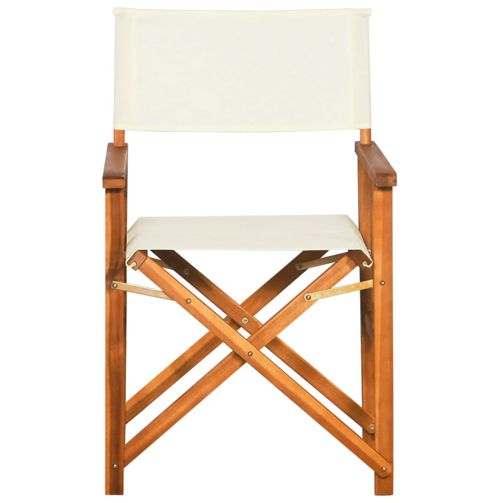 Director chairs 2 units solid wood of acacia