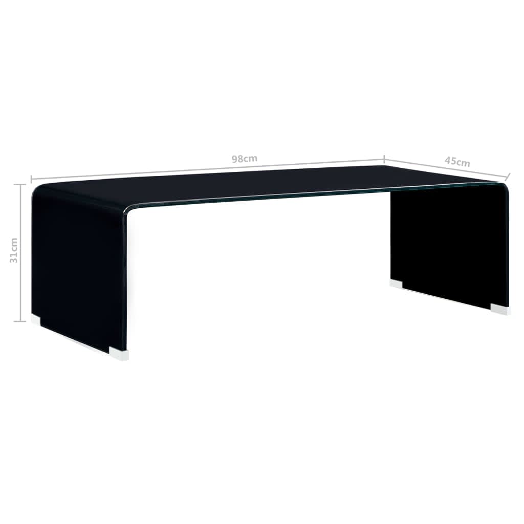 Beira tenplatu beltza 98x45x31 cm