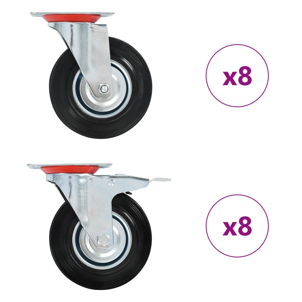 Vetonek Ruedas giratorias 16 unidades 125 mm