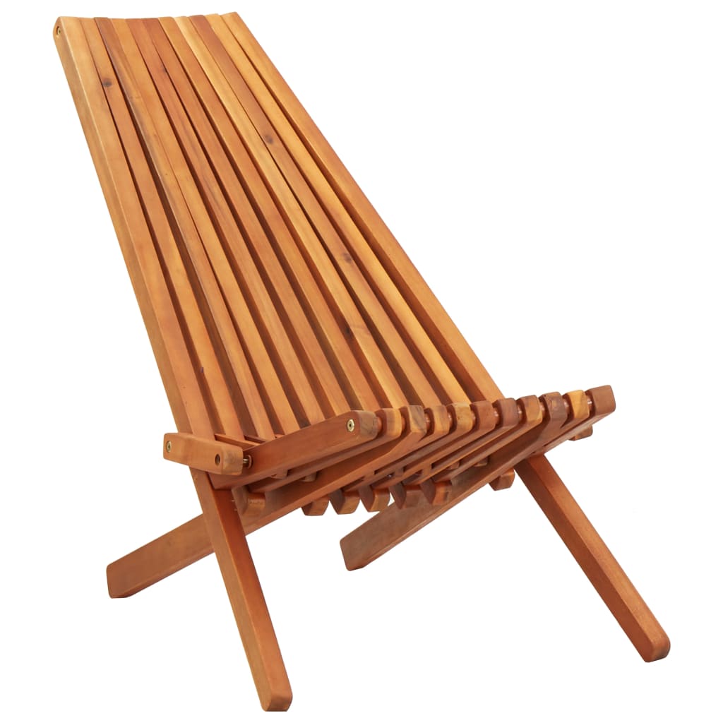 Vetonek Sillón plegable de exterior madera de acacia maciza