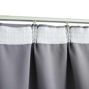 Blackout curtains with hooks 2 units gray 140x175 cm v0050 Vetonek