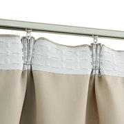 Blackout curtains with hooks 2 units beige 140x245 cm v0234 - Vetonek
