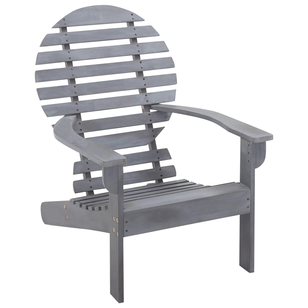 Vetonek Silla Adirondack madera maciza de acacia gris