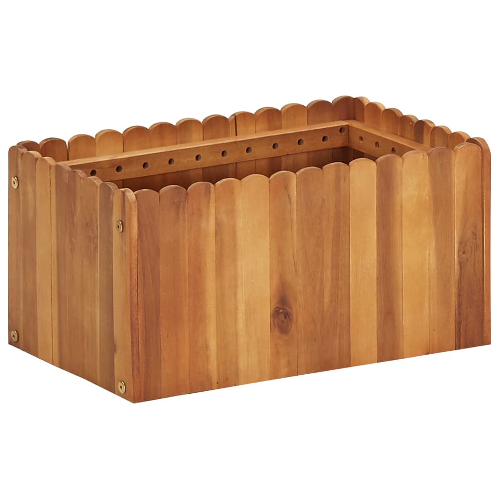 Vetonek jardinera de madera maciza de acacia 50x30x25 cm