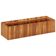 Parterre de fleurs en bois d'acacia massif 100x30x25 cm v2863 Vetonek