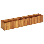 Lit surélevé en bois d'acacia massif 150x30x25 cm v2870 Vetonek