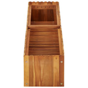 Jardinière surélevée en bois d'acacia massif 150x30x25 cm v2870 - Vetonek