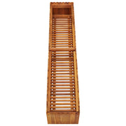 Jardinière surélevée en bois d'acacia massif 150x30x25 cm v2870 - Vetonek