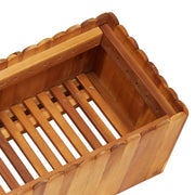 Jardinière surélevée en bois d'acacia massif 150x30x25 cm v2870 - Vetonek