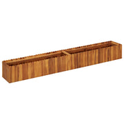 Lit surélevé en bois d'acacia massif 200x30x25 cm v2887 Vetonek