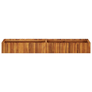 Lit surélevé Vetonek en bois d'acacia massif 200x30x25 cm