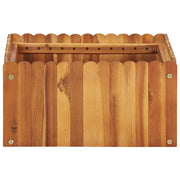 Vetonek Parterre de fleurs en bois d'acacia massif 50x50x25 cm