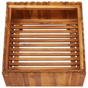 Jardinière en bois d'acacia massif 50x50x25 cm - Vetonek