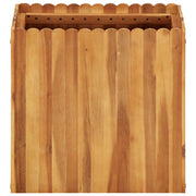 Vetonek Parterre de fleurs en bois d'acacia massif 50x30x50 cm