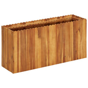Parterre de fleurs en bois d'acacia massif 100x30x50 cm v2924 Vetonek