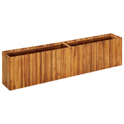 Parterre de fleurs en bois d'acacia massif 200x30x50 cm v2948 Vetonek