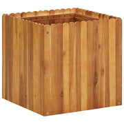 Parterre de fleurs en bois d'acacia massif 50x50x50 cm v2955 Vetonek