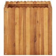 Vetonek Parterre de fleurs en bois d'acacia massif 50x50x50 cm
