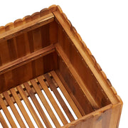 Jardinière en bois d'acacia massif 50x50x50 cm - Vetonek