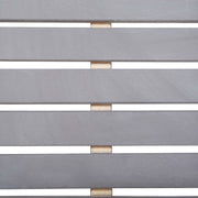 Set de comedor de jardín 7 piezas madera maciza de acacia gris V3105 Vetonek