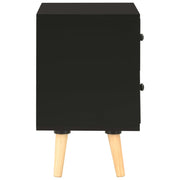Tables de chevet 2 unités en bois de pin noir massif 40x30x50cm v3334 - Vetonek
