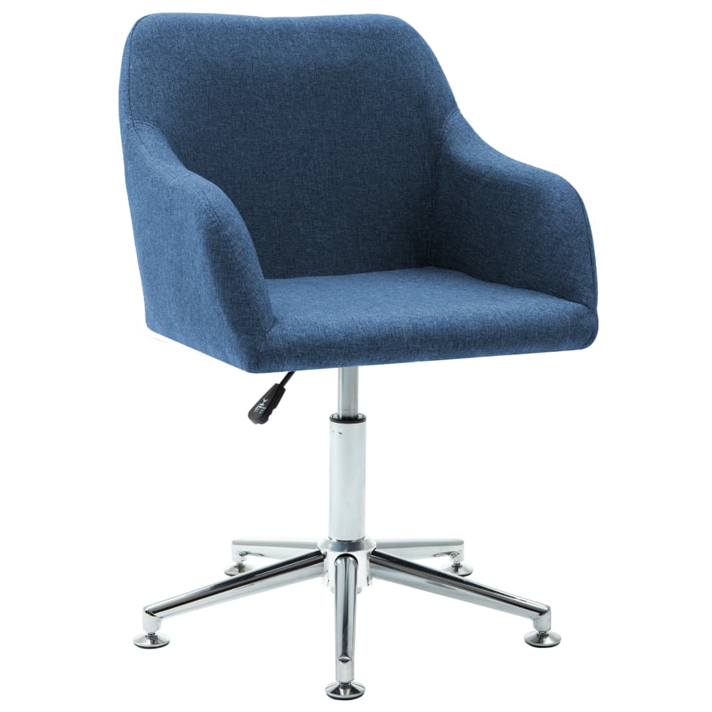 Vetonek Silla de oficina giratoria de tela azul