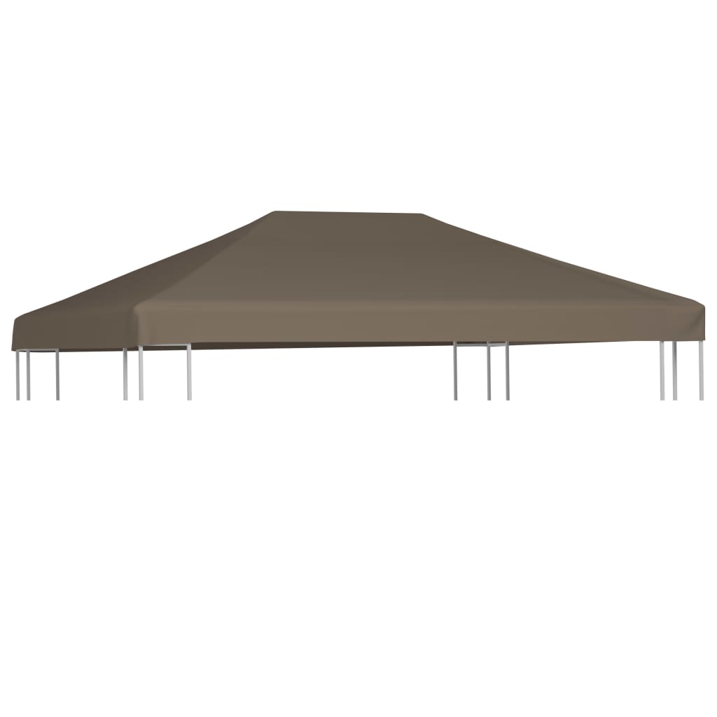 Vetonek Toldo de cenador gris topo 310 g/m² 3x3 m 