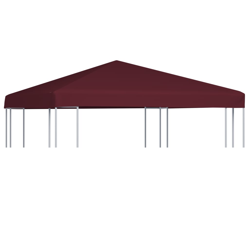 Vetonek Toldo de cenador burdeos 310 g/m² 3x3 m 